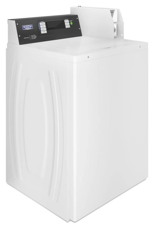 Maytag 27" White Commercial Top Load Washer, Coin Drop-Ready - Image 2