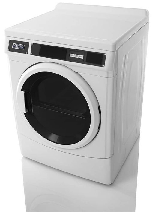 Maytag 27" White Commercial Single Load Super Capacity Electric Dryer - Image 2