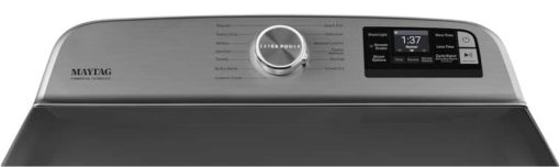 Maytag 7.4 Cu. Ft. Metallic Slate Smart Capable Electric Dryer With Extra Power Button - Image 2