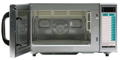 Sharp 1 Cu. Ft. Stainless Steel Medium-Duty Commercial Microwave Oven - Image 2