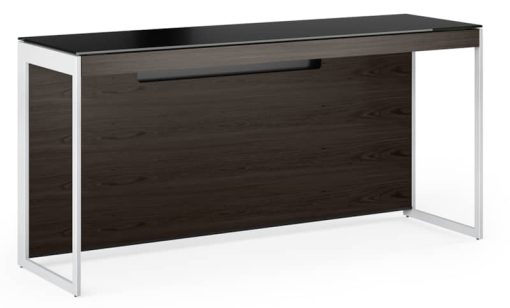 BDI Sequel 20 6102 Charcoal/Satin Nickel Console Desk - Image 2