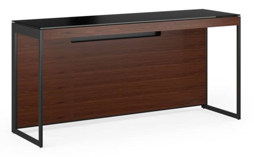 BDI Sequel 20 6102 Chocolate Walnut/Black Console Desk - Image 2