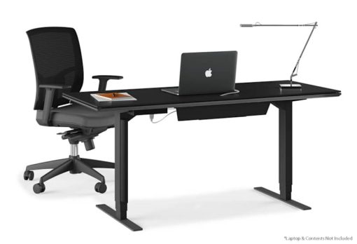 BDI Sequel 20 6151 Charcoal Stained Ash 60" x 24" Lift Standing Desk - Image 2