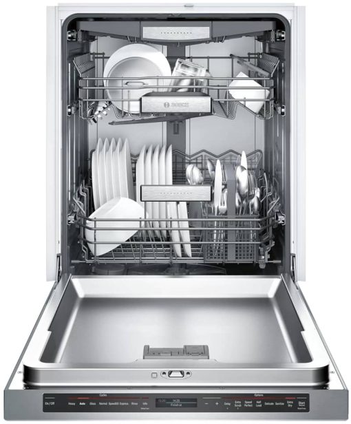 Bosch Benchmark Series 24" Stainless Steel Recessed Handle Dishwasher - Image 2