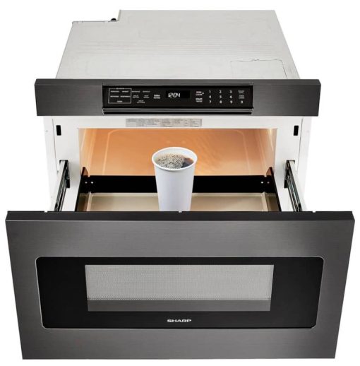Sharp 24" Black Stainless Steel Microwave Drawer Oven - Image 2