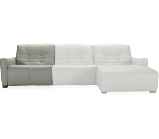 Hooker Furniture Living Room Grey Reaux 6-Piece Power Recline Sectional With 3 Power Recliners - Image 2