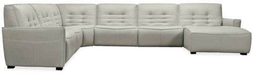 Hooker Furniture Living Room Reaux Grandier 6-Piece RAF Chaise Sectional With 2 Recliners - Image 2