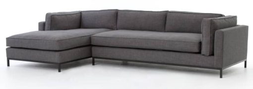 Four Hands Bennett Charcoal Grammercy 2 Pc Sectional Left Arm Chaise
