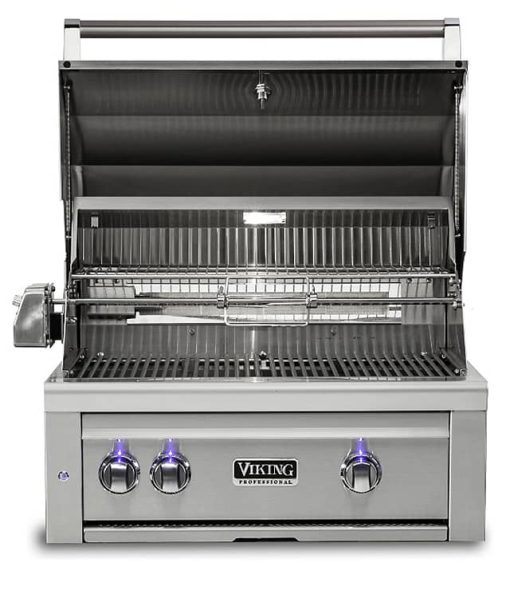 Viking 30" Stainless Steel Built-In Natural Gas Grill - Image 2