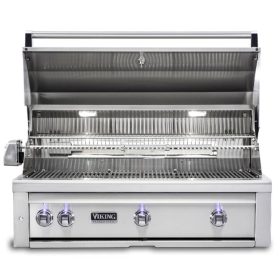Viking 36" Stainless Steel Built-In Liquid Propane Gas Grill - Image 2