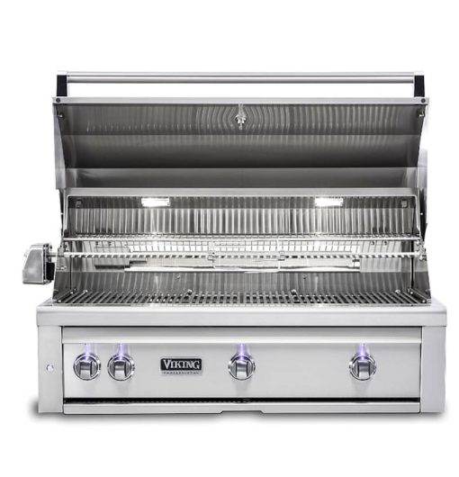 Viking 42" Stainless Steel Built-In Liquid Propane Gas Grill - Image 2