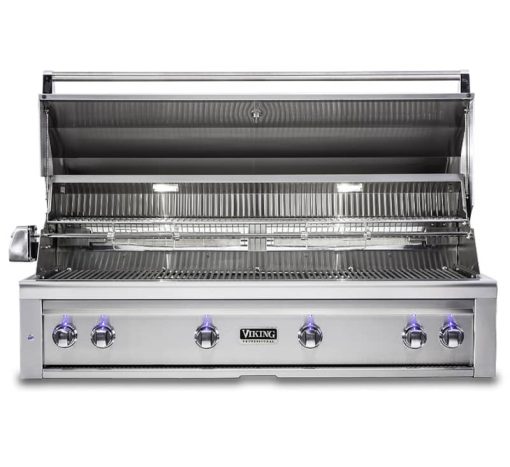 Viking 54" Stainless Steel Built-In Liquid Propane Gas Grill - Image 2