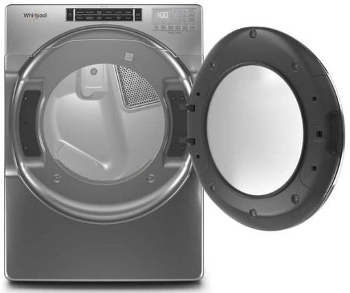 Whirlpool ADA 7.4 Cu. Ft. Chrome Shadow Front Load Electric Dryer With Steam Cycles - Image 2