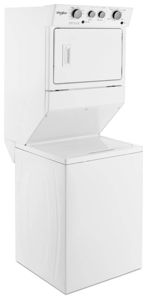 Whirlpool 27" White Electric Stacked Laundry Center With 9 Wash Cycles And AutoDry - Image 2