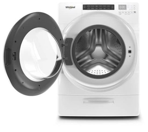 Whirlpool 4.5 Cu. Ft. White Closet-Depth Front Load Washer With Load & Go Dispenser - Image 2