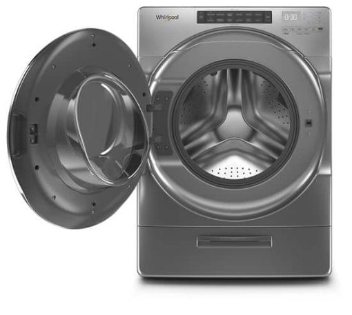 Whirlpool 4.5 Cu. Ft. Chrome Shadow Closet-Depth Front Load Washer With Load & Go XL Dispenser - Image 2