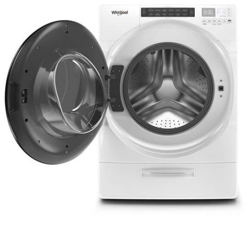 Whirlpool 4.5 Cu. Ft. White Closet-Depth Front Load Washer With Load & Go XL Dispenser - Image 2