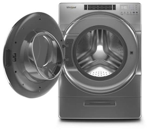 Whirlpool 5 Cu. Ft. Chrome Shadow Front Load Washer With Load & Go XL Dispenser - Image 2