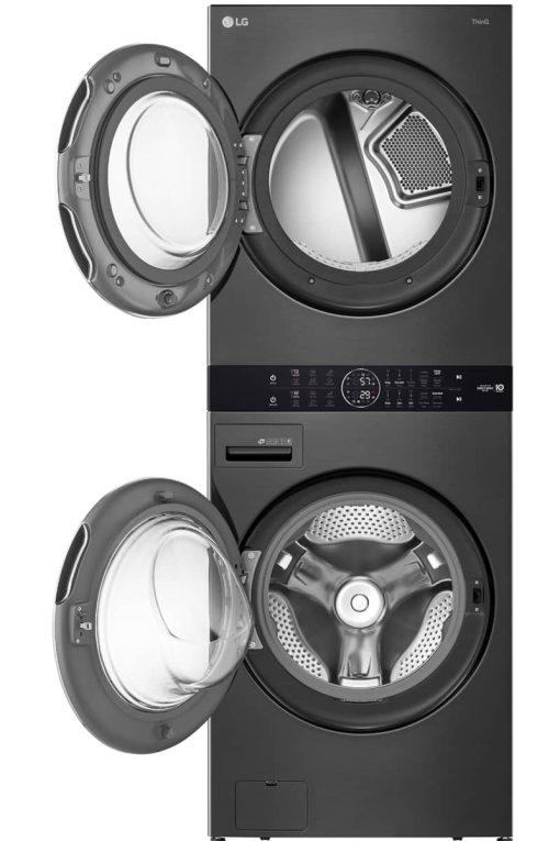 LG 27" Black Steel WashTower With Center Control Single Unit Front Load 4.5 Cu. Ft. Washer And 7.4 Cu. Ft. Gas Dryer Combo - Image 2