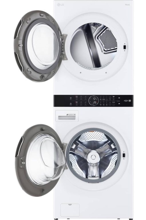 LG 27" White WashTower With Center Control Single Unit Front Load 4.5 Cu. Ft. Washer And 7.4 Cu. Ft. Gas Dryer Combo - Image 2