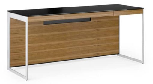 BDI Sequel 20 6101 Walnut And Satin Nickel Desk - Image 2