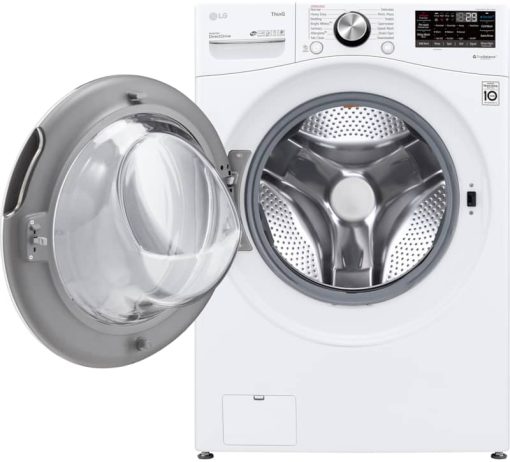 LG 5 Cu. Ft. White Steel Smart Wi-Fi Enabled Front Load Washer With TurboWash 360 And Built-In Intelligence - Image 2