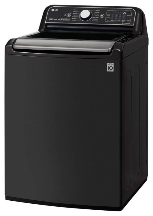 LG 5.5 Cu. Ft. Black Steel Top Load Washer With TurboWash3D - Image 2