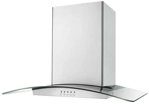 Whirlpool 30" Stainless Steel And Modern Glass Wall Mount Range Hood - Image 2