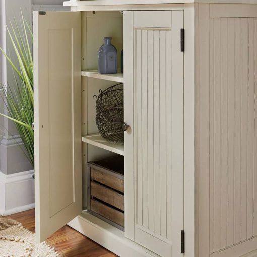 Homestyles Nantucket White Distressed Pantry - Image 11