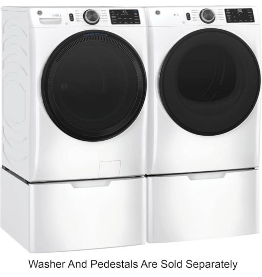 GE ADA 7.8 Cu. Ft. White Smart Front Load Gas Dryer With Sanitize Cycle - Image 11