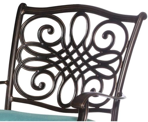 Hanover Traditions 9-Piece Dining Patio Set In Blue/Cast - Image 11