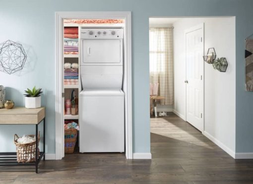 Whirlpool 27" White Electric Stacked Laundry Center With 9 Wash Cycles And AutoDry - Image 11