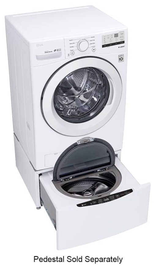 LG 4.5 Cu. Ft. White Ultra Large Front Load Washer - Image 11