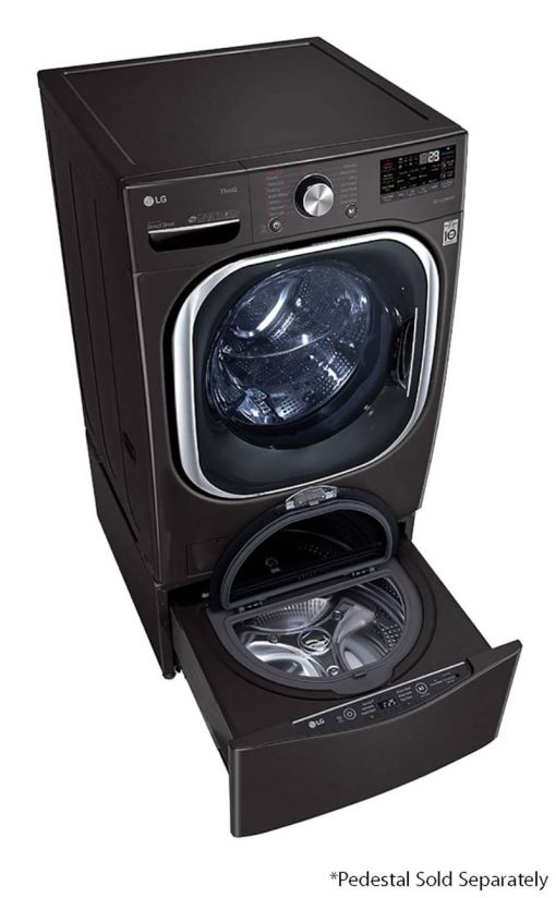 LG 5 Cu. Ft. Black Steel Smart Wi-Fi Enabled Front Load Washer With TurboWash 360 & Built-In Intelligence - Image 10