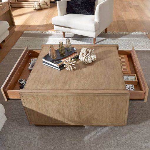 Homestyles Big Sur Oak Square Coffee Table - Image 12