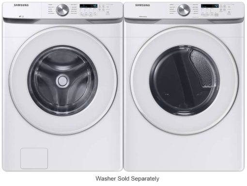 Samsung ADA 7.5 Cu. Ft. White Front Load Electric Long Vent Dryer With Sensor Dry - Image 12