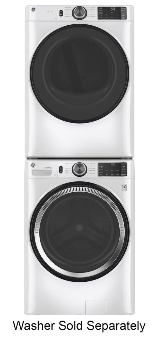GE ADA 7.8 Cu. Ft. White Smart Front Load Gas Dryer With Sanitize Cycle - Image 12
