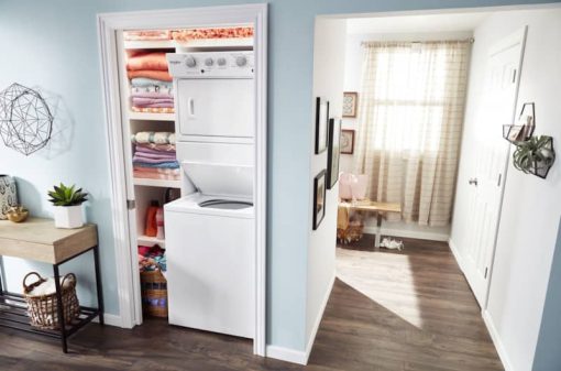 Whirlpool 27" White Electric Stacked Laundry Center With 9 Wash Cycles And AutoDry - Image 12
