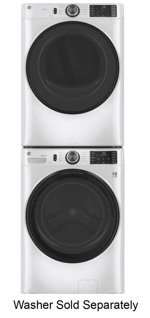 GE ADA 7.8 Cu. Ft. White Smart Front Load Gas Dryer With Sanitize Cycle - Image 13