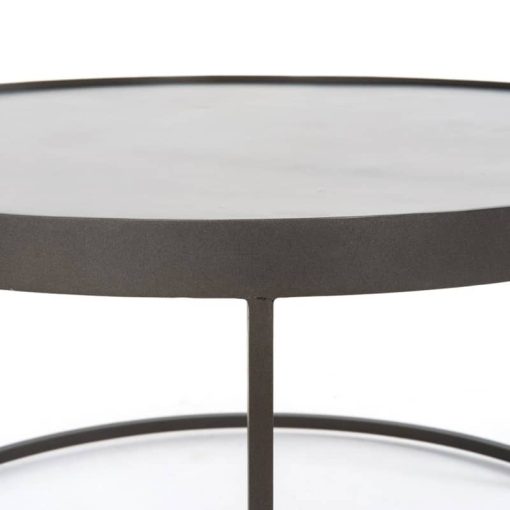 Four Hands Rockwell Evelyn Gunmetal Round Nesting Coffee Table - Image 10