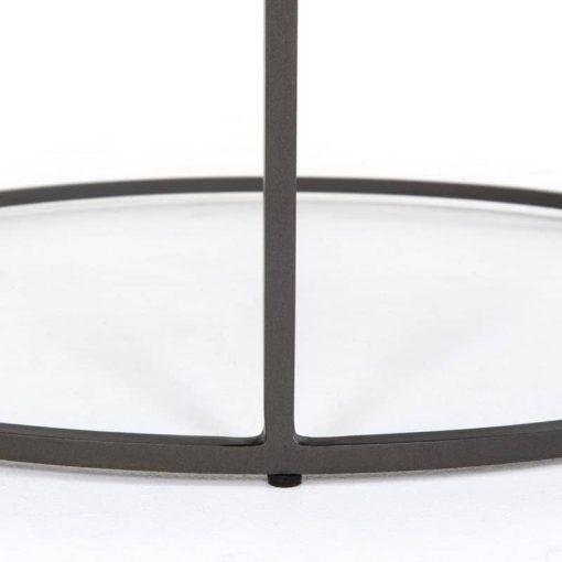 Four Hands Rockwell Evelyn Gunmetal Round Nesting Coffee Table - Image 11