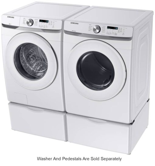 Samsung ADA 7.5 Cu. Ft. White Front Load Electric Long Vent Dryer With Sensor Dry - Image 15