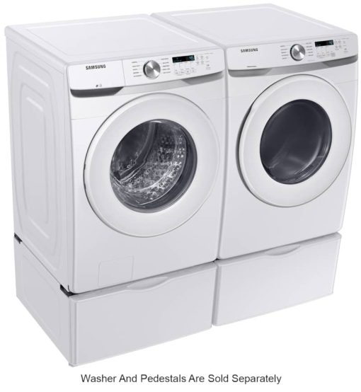 Samsung ADA 7.5 Cu. Ft. White Front Load Electric Long Vent Dryer With Sensor Dry - Image 16