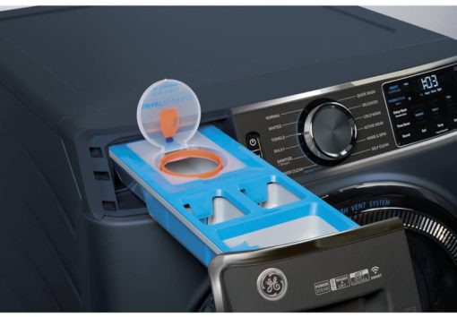 GE ADA 5 Cu. Ft. Sapphire Blue Smart Front Load ENERGY STAR Steam Washer With SmartDispense UltraFresh Vent System With OdorBlock And Sanitize + Allergen - Image 16