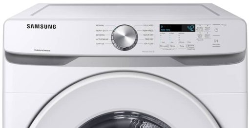 Samsung ADA 7.5 Cu. Ft. White Front Load Electric Long Vent Dryer With Sensor Dry - Image 17