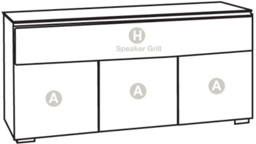 Salamander Designs Chameleon Collection Elba 339 American Cherry Speaker Integrated Cabinet - Image 2
