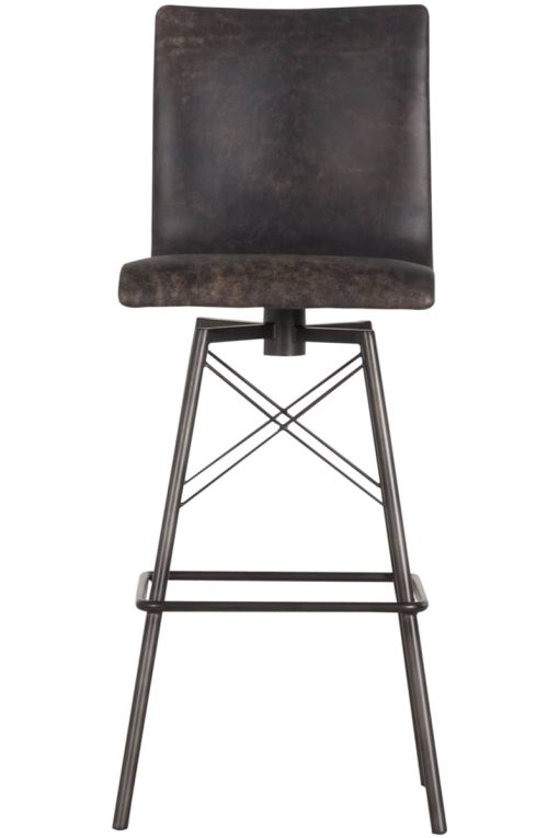 Four Hands Irondale Collection Rialto Ebony Diaw Bar Stool - Image 2