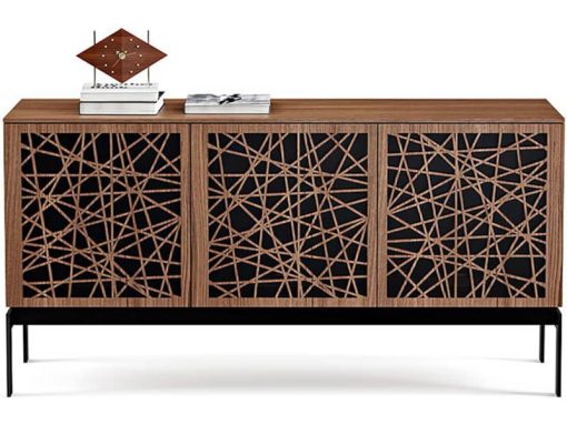 BDI Elements 8777-CO Natural Walnut With Ricochet Doors Storage Console - Image 2