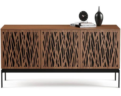 BDI Elements 8777-CO Natural Walnut With Wheat Doors Storage Console - Image 2