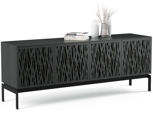 BDI Elements 8779-CO Charcoal With Wheat Doors Storage Console - Image 2